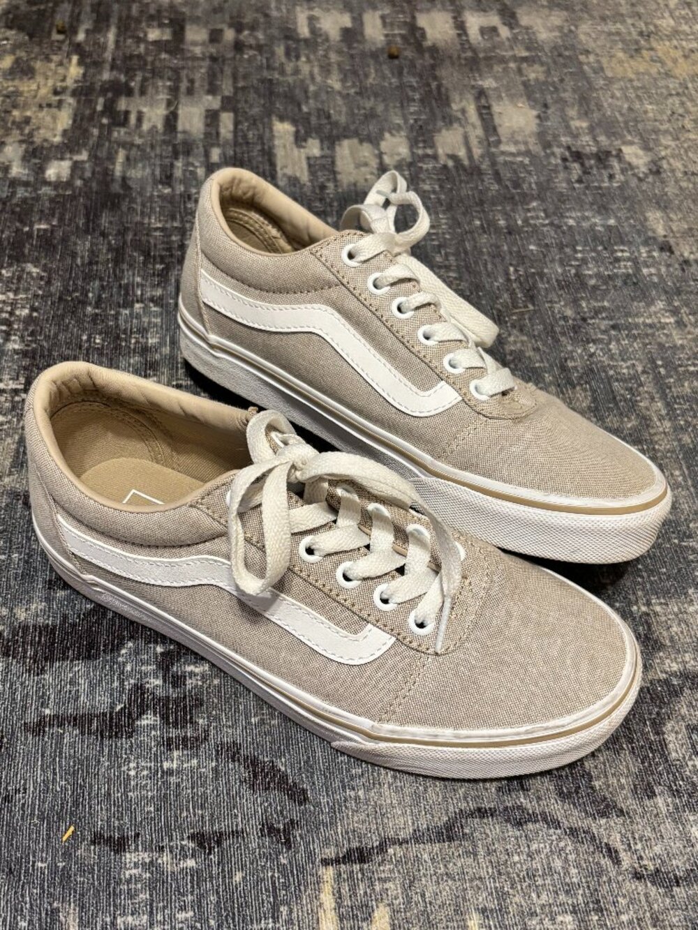 Vans Grey Ward Low Top Canvas Skater Streetwear Sneakers Women’s Shoes Size 7